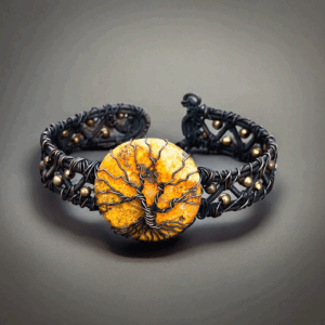 Bumblebee Copper Bracelet /unique holiday gift for mom/handmade jewelry necklace/ Adjustable Bracelet /Gift For her / Life Of tree Cuff