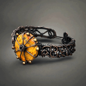 Bumblebee Copper Bracelet /unique holiday gift for mom/handmade jewelry necklace/ Adjustable Bracelet /Gift For her/ best gift ever