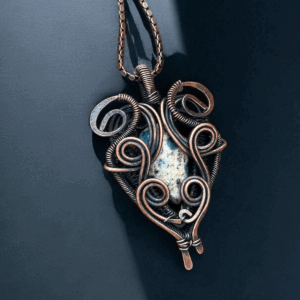 K2 Jasper Copper Pendant handmade jewelry gift for her