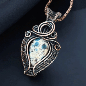 K2 Jasper Copper Pendant handmade jewelry gift for her