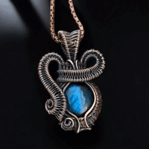 Labradorite Copper Pendant handmade jewelry gift for her