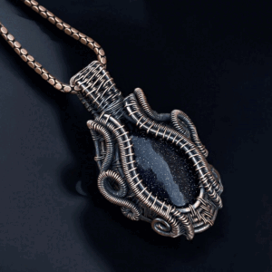 Sunstone Copper Pendant handmade copper jewelry gift for her