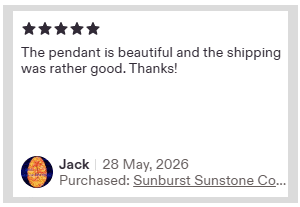 Verified Etsy buyer testimonial for artisan wire wrapped copper jewelry